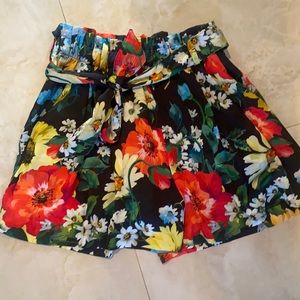 Zara floral printed shorts